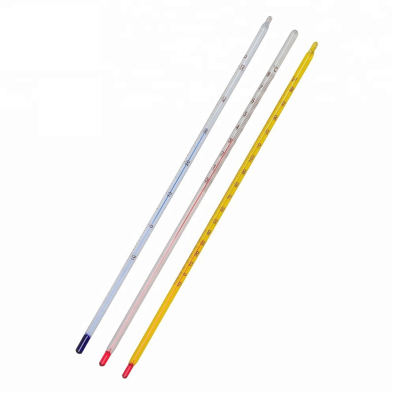 Termómetro de Columna - IMPA Code 651727 -  Con Protección Cromada 651725