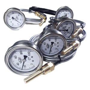 Termómetro a Distancia con Capilar Diámetro 63 mm