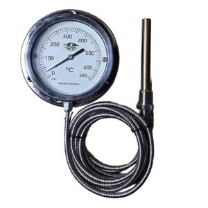 Termómetro a Distancia, con Capilar - Totalmente de Acero Inoxidable - IMPA 752516